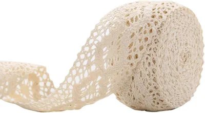 Produktbild von Vintage-Bordüre – 10 m Baumwollborte – Häkelborten – Zierborte – Dekorborte – Bortenmaterial – Basteln