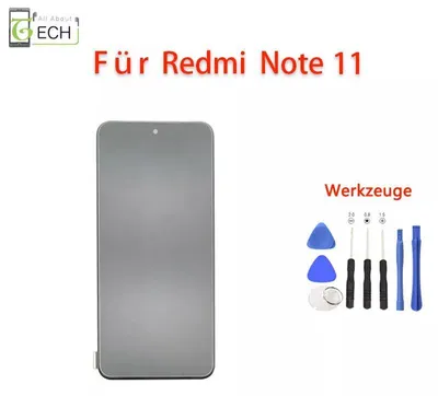 Produktbild von Für Xiaomi Redmi Note 11 LCD Display Rahmen 2201117TY Bildschirm Touchscreen