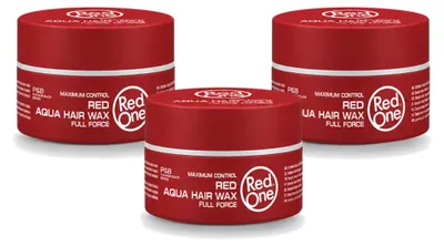 Obrázek produktu pro 3 kusy vosku na vlasy Red One Aqua, barva červená, objem 150 ml - výhodná balení