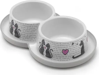 Produktbild von Karlie Doppelnapf Cats in Love