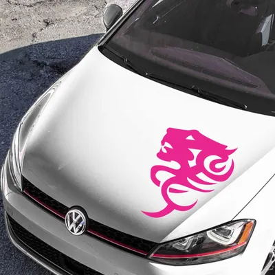 Produktbild von Aufkleber - Autoaufkleber "TigerTribal" 40cm x 28cm pink - Tuning Carystyling Heckscheibe Auto
