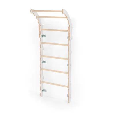Zdjęcie produktu dla Midi drabinka naścienna do pokoju dziecka | Nowoczesna drabinka do wspinaczki (175 cm) Yarnwood | Midi drabinka ze szczebelkami do wspinaczki