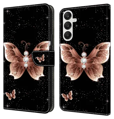 Image de Étui de protection en simili cuir pour Samsung Galaxy A55, motif 8