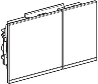 Produktbild von Geberit 243118GH1 Omega60 BetPl., für 2-Mengen-Sp.