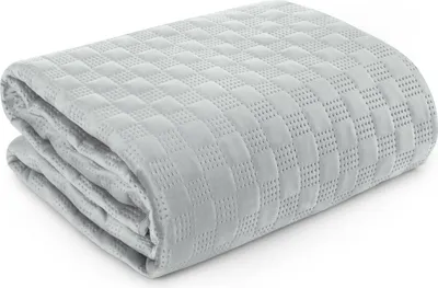 Obrázek produktu pro Dekorativní přehoz na postel 220x240 Sofia 4 stříbrný samet Eurofirany