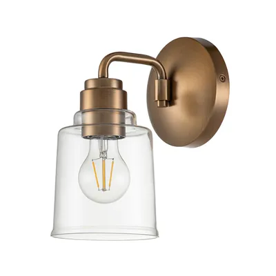 Image de Applique industrielle verre doré Aivian 1xE27 60W Kichler