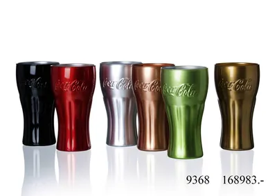 Image de Trinkglas silber 370ml Coca Cola
