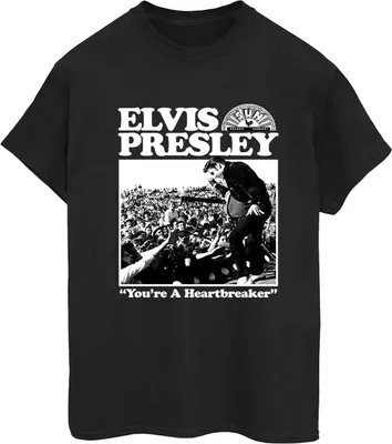 Produktbild von Elvis - "A Heartbreaker" T-Shirt für Damen BI43247 (S) (Schwarz)