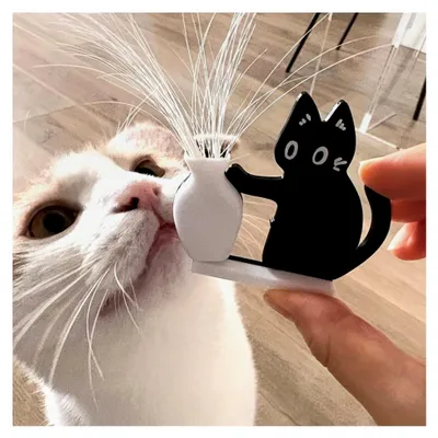 Produktbild von Katzenvase für den Kühlschrank, Magnetische Dekoration für Schreibtisch und Wohnzimmer