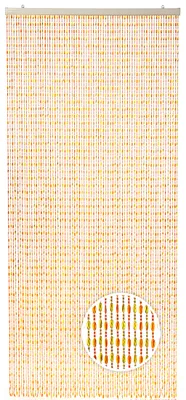Produktbild von Kobolo Türvorhang Perlenvorhang ORANGE 90x200 cm - Kunststoff bunt für Fenster und Türen - Insektenschutz Streifenvorhang Fliegengitter Fliegenschutz