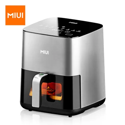 Obrázek produktu pro Horkovzdušná fritéza MIUI 5 l - 1450 W, dotykový displej, nepřilnavý koš a průhledové okénko