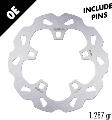 Image de Kit disque de frein Galfer 2x DF838W WAVE® rigide avant 300x5mm pour Harley Davidson EV Livewire ABS année 2019 - 2022