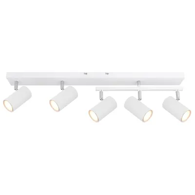 Produktbild von Deckenlampe, Metall, weiß, 5 flammig, L 70cm