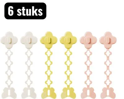 Obrázek produktu pro Sada pro organizaci kabelů – 6 ks – samolepicí držáky kabelů – organizér kabelů do kuchyně – držáky zástrček a kabelové spony