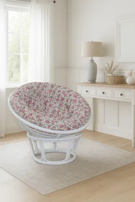 Produktbild von Papasansessel, Durchmesser 110 cm Sessel mit Kissen