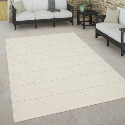 Produktbild von Outdoor Teppich Skandinavisch wetterfest Modern & Pflegeleicht für Innen & Außen Grösse 80x150 cm