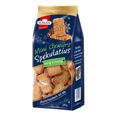 Zdjęcie produktu dla Schulte Mini Spiced Speculoos z przyprawami świątecznymi 200g