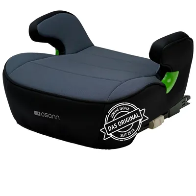 Produktbild von Osann Junior Isofix Sitzerhöhung Auto Kinder, Kindersitzerhöhung mit Isofix, 126-150 cm ca. 15 - 36 kg,  ab 6 Jahre - Nero