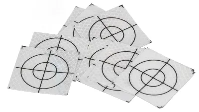 Productafbeelding van Solidchoice - Reflecterende Onderzoeksdoelen 50 stuks - Zelfkloppende Reflectorstickers voor Totaal Station