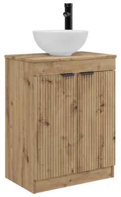 Obrázok produktu pre vidaXL Kúpeľňová skrinka s umývadlom Artisan – dub 54 x 35 x 83 cm