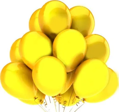 Produktbild von Metallic-Luftballons 12 Zoll 100 Stück gelb