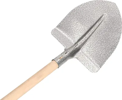 Produktbild von KOTARBAU® Robuste Frankfurter Schaufel 270 x 265 mm Gartenschaufel für 38 mm Stieldurchmesser Stahlschaufel zum Aufnehmen von Schüttgut MIT HOLZSTIEL