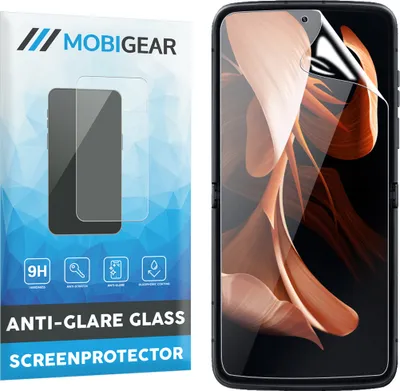 Produktbild von Mobigear  Motorola Razr (2022) Panzerglas Gehärtetes Glas Displayschutz - Hüllenfreundlich - Schwarz