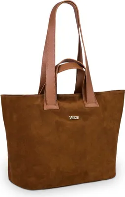 Produktbild von Carriola Elegante Shopper-Tasche aus Italienischem Wildleder - Praktisch und Geräumig - Ideal für den Alltag - Stilvoll - Bronze-Kupfer