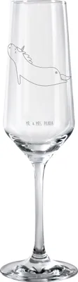 Produktbild von Mr. & Mrs. Panda Glas Einhorn Yoga - Transparent - Geschenk, Sektglas, Lustig, graviert, Süß, Witzig, Unicorn, Trinkglas, Namaste, graviertes, Sport, Champagnerglas