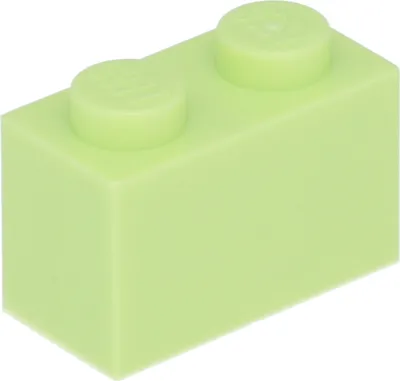 Zdjęcie produktu dla LEGO: 100x klocek 1x2 w kolorze „żółto-zielonym”