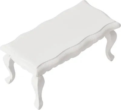 Immagine prodotto di Tavolino in miniatura per accessori casa delle bambole 1/12 (bianco)