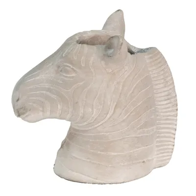 Zdjęcie produktu dla Clayre & Eef Doniczka Zebra 16x10x15 cm Szary Kamień