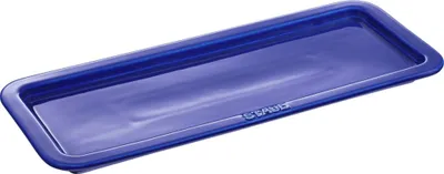 Produktbild von Staub Ceramic Servierplatte Geschenkkarton 38,5 x 3 x 15 cm, Ø 36 cm rechteckig Dunkelblau