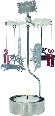 Produktbild von Zum Weihnachtsmann Teelichtkarussell - Pluto Design