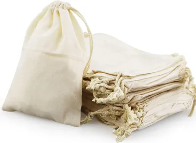 Produktbild von 50 Stück 15 x 10 cm Baumwoll Säckchen mit Kordelzug, Aufbewahrung Kleine Stoffbeutel für Kindergeburtstage – Hochzeiten und Party - Nachhaltig DIY Tasche Mitbringsel zum bemalen in Natur