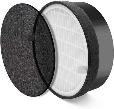 Imagen del producto de Filtro para purificador de aire de fácil instalación, accesorio para purificador de aire, 1 filtro + 1 filtro de repuesto, compatible con Levoit LV-H132 y LV-H132-RF