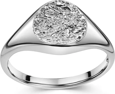 Produktbild von MATERIA by Matthias Wagner Ring 925 Silber gewölbt gehämmert rhodiniert 50,52,54,56,58,60,62 SR-177
