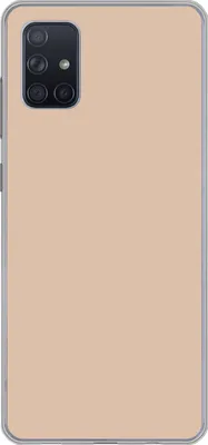 Produktbild von MuchoWow® Handyhülle Schutzhülle Hülle für Telefoonhoesje Samsung Galaxy A71 Beige - Farben - Unifarben Silikon Softcase Handy Hülle - Kartenbesitzer