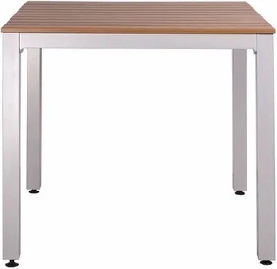 Produktbild von Gartentisch Terrassentisch Balkontisch LUNO 88 (80 x 80 cm) Teakholzoptik