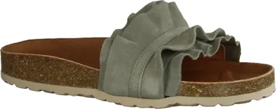 Produktbild von Verbenas Rocio, Damen, Pantolette, Bosco, Leder, NEU - Damenschuhe Pantolette /  Zehentrenner, Grün, leder&nbsp