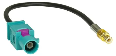 Antennenadapter Fakra (M) auf MCX (M), 15 cm, für DAB+