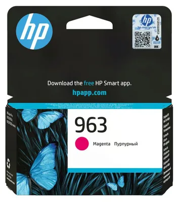Produktbild von HP 963 Magenta Original Druckerpatrone, Standardertrag, Magenta, Tinte auf Pigmentbasis, 10,77 ml, 1 Stück(e), Einzelpackung