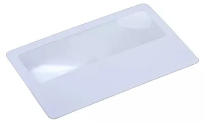 Obrázok produktu pre Verk 09100 Fresnelova kapesní lupa 55mm x 85mm bílá