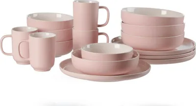 Immagine prodotto di Ritzenhoff & Breker JASPER Kombiservice 16-tlg., Geschirrset, Service, Rund, Steinzeug, Rosa, 409192