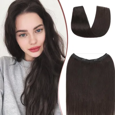 Produktbild von Haarverlängerung mit Draht, 12 Zoll, natürliche schwarze Farbe