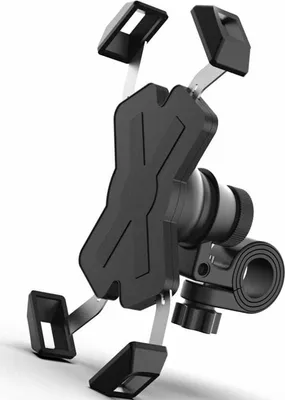 Produktbild von Fahrrad-Handyhalterung, Motorrad-Handyhalterung aus Edelstahl, 360° drehbare Outdoor-Handyhalterung für Fahrräder für 4-7 Zoll Smartphones