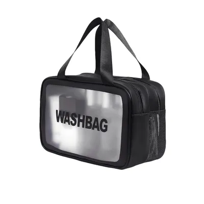 Produktbild von Kulturbeutel mit Trocken- und Nasstrennung, wasserdichte Kulturtasche, Reise Kulturbeutel mit Tragegriff und mehreren Fächern für Damen und Herren