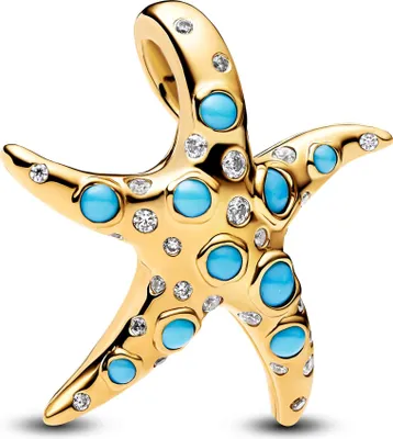 Zdjęcie produktu dla Wisiorek z zawieszką Pandora Sparkling Blue Starfish 763818C01