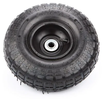 Produktbild von Reifen mit Felge & Schlauch 4.10/3.50-4, 25x7.5 cm Rad für Meteor TC-250 Kippwagen