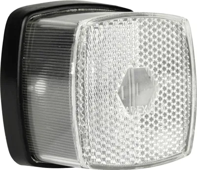 Produktbild von Weiße Positionsleuchte 12V für Anhänger, Maße 6,6 x 4,9 x 6,2 mm (B x H x T)
